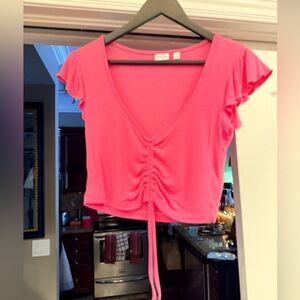 Sunday Best Pink Ruched “Sodapop” Top